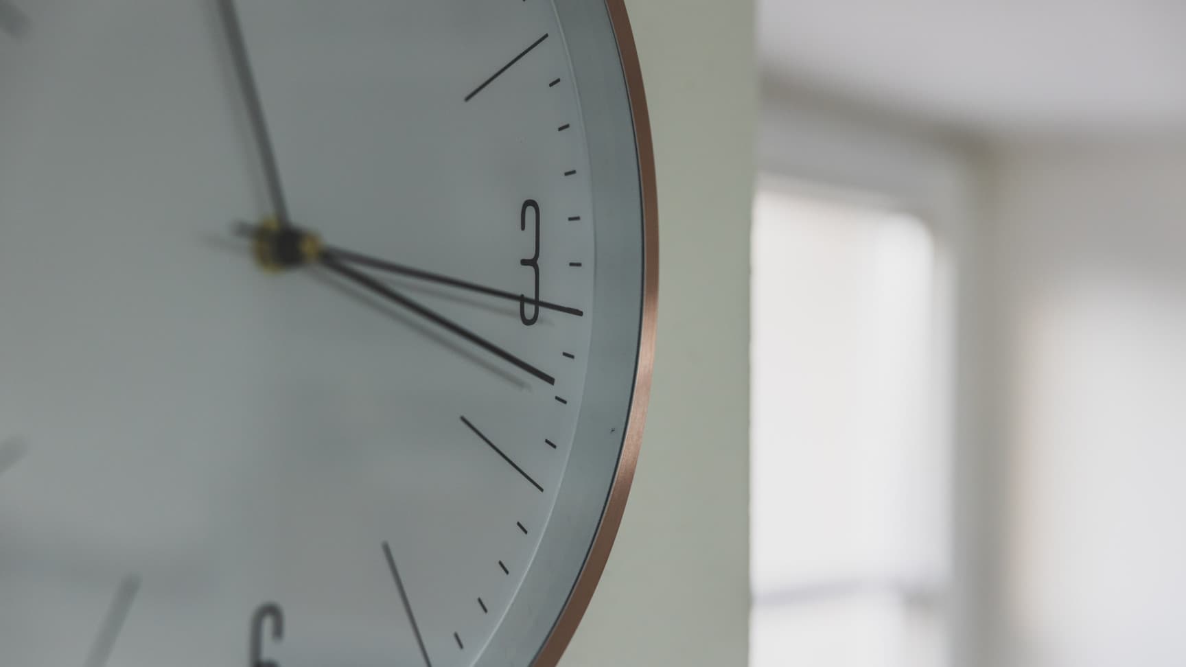 Der Ausschnitt einer Uhr