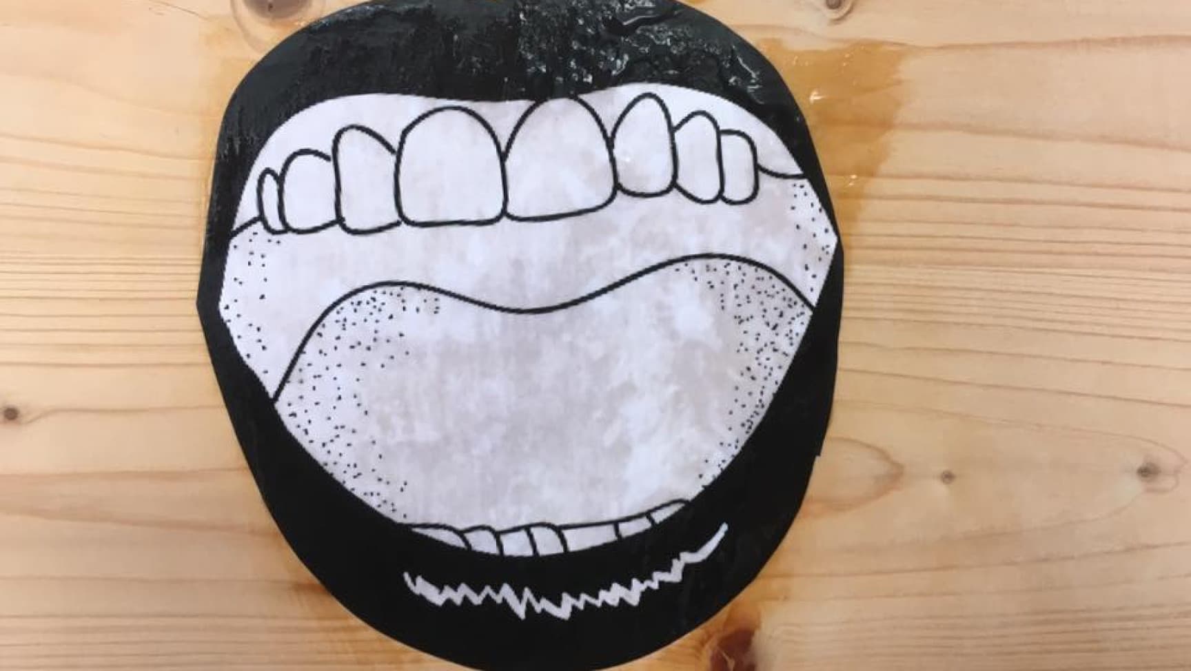 Illustration eines offen Mundes